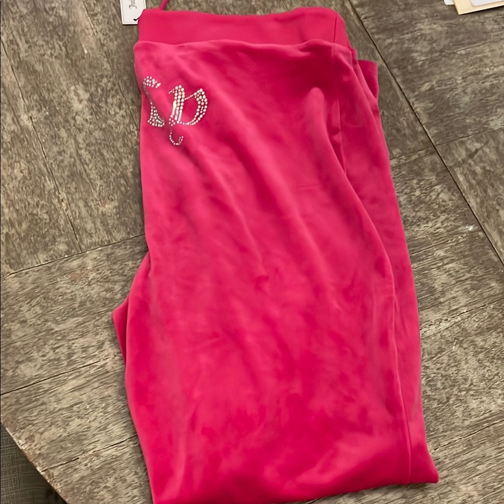 Juicy Couture Fuchsia Velour Trousers - Picture 4 of 5